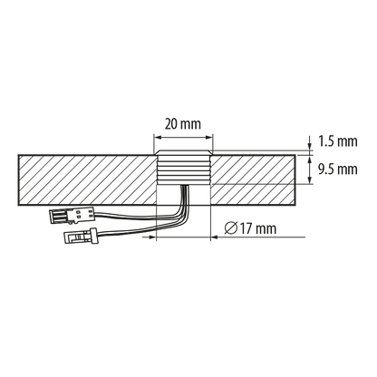 TOUCH димиращ ключ 60W, 12/24 V DC, IP20 / TDK1260