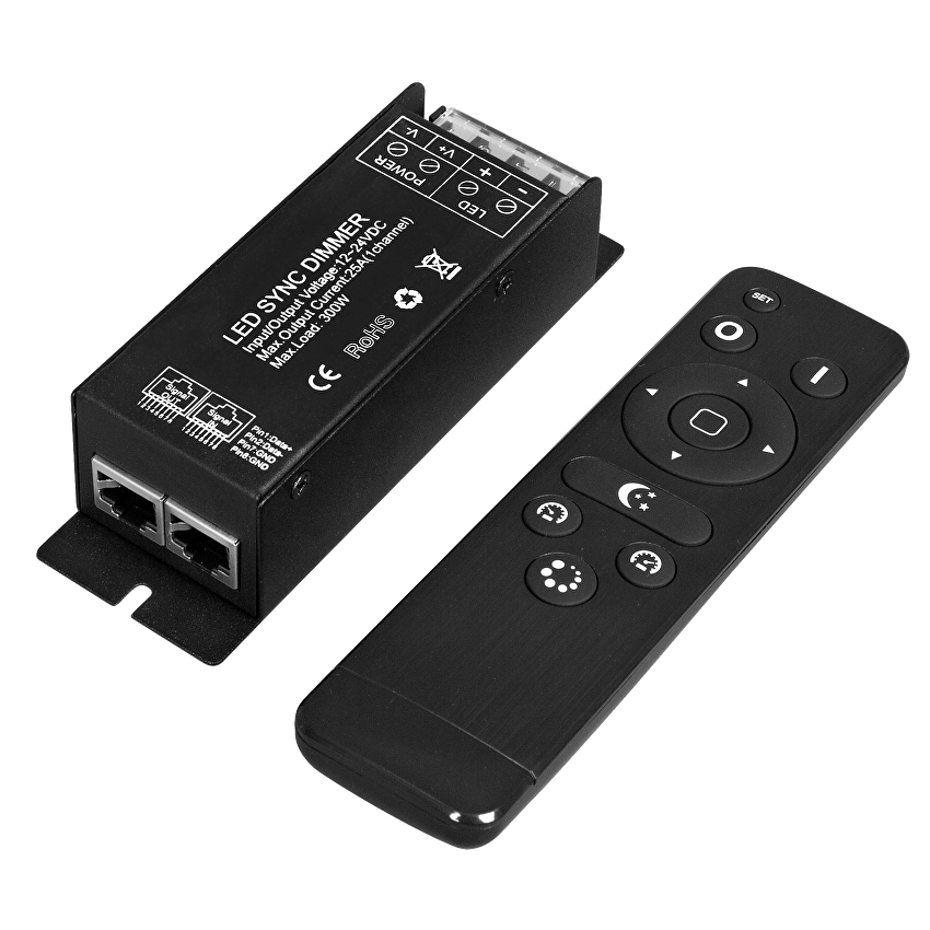 RF контролер за едноцветно LED осветление 300W, 25A, 12-24V DC / SCRFC25