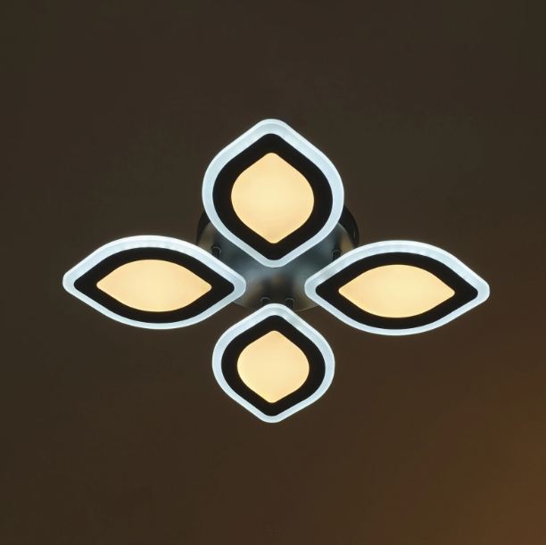 Плафон Teal със смарт управление, черен, led 120w, 3000-6000k, 2811BK/4T