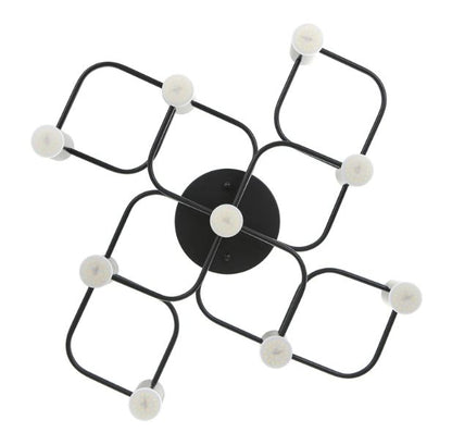 Плафон atom, черен, led 9x5w, 3000k-4000k-6000k, 2186/9 bk
