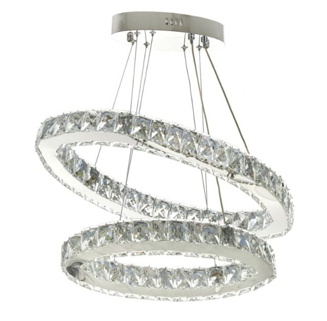 Кристален полилей, хром, led 36w, 6000k, 2049/36w
