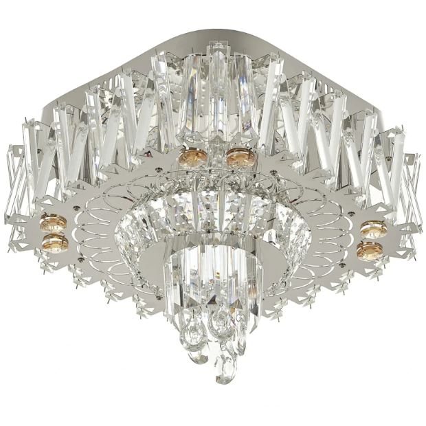 Плафониера Jude, хром, led 24w, 3000-6000k+RGB, 4061/400