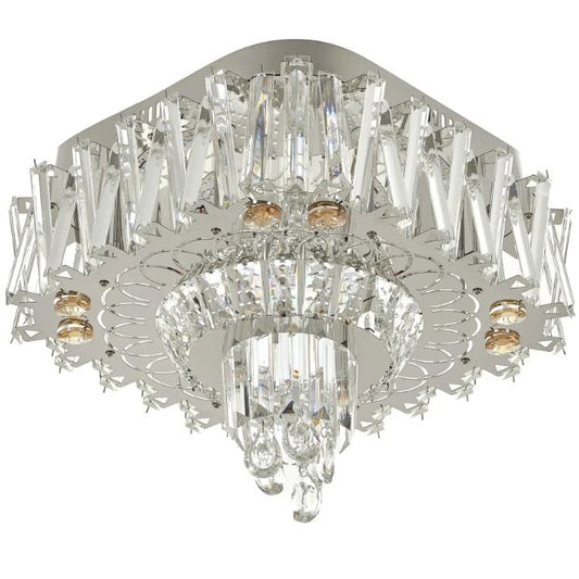 Плафониера Jude, хром, led 24w, 3000-6000k+RGB, 4061/400