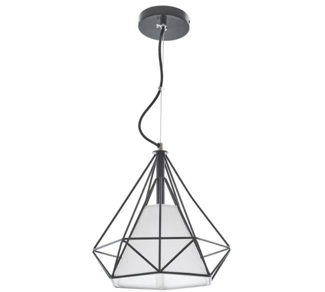Метален пендел, бял, 1x40w, 1430/25 wh