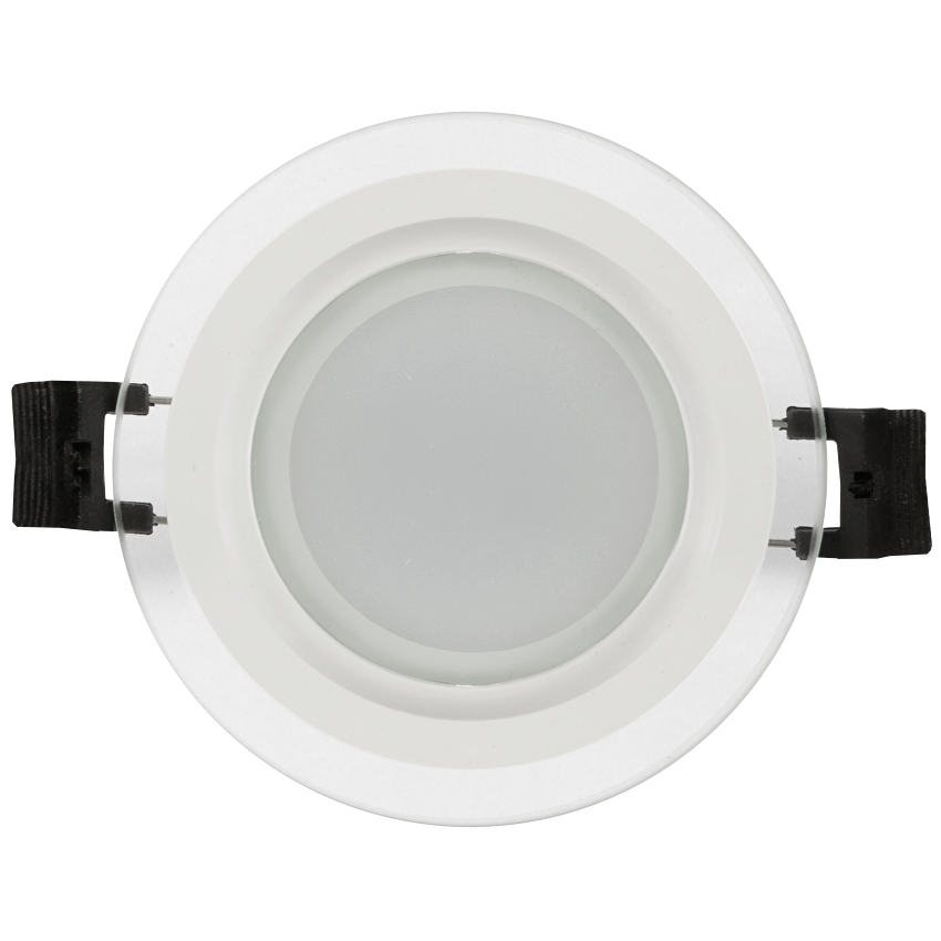 LED стъклен панел за вграждане, кръг, 6W, 2700K, 220-240V AC, IP44 / LPRG627