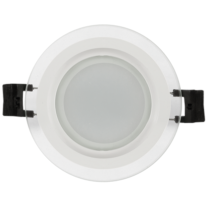 LED стъклен панел за вграждане, кръг, 6W, 2700K, 220-240V AC, IP44 / LPRG627