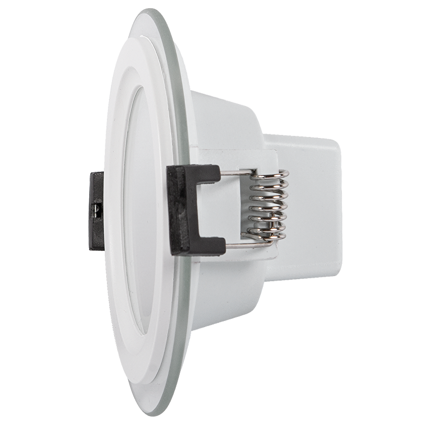 LED стъклен панел за вграждане, кръг, 6W, 2700K, 220-240V AC, IP44 / LPRG627