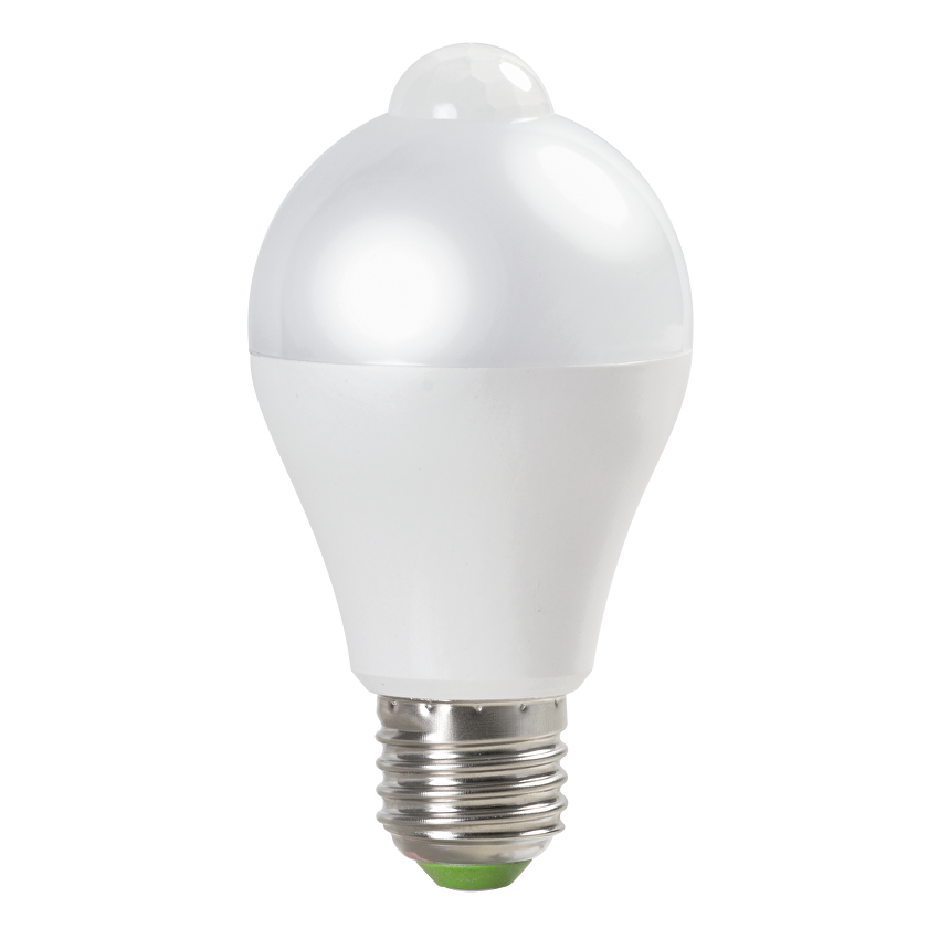 LED лампа крушка със сензор за движение и осветеност 6W, E27, 220-240V AC, неутрална светлина/LBPS62742