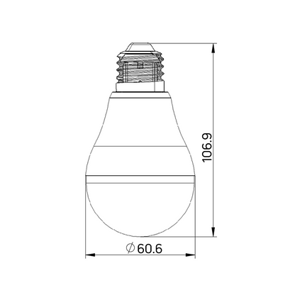 LED лампа крушка със сензор за осветеност 6W, E27, 220-240V AC, неутрална светлина 4200 K / LBFS62742