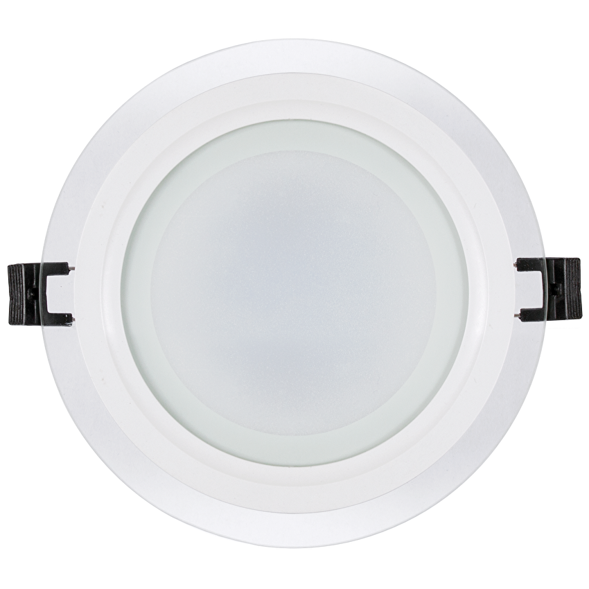 LED стъклен панел за вграждане, кръг, 12W, 4200K, 220-240V AC, IP44 / LPRG1242