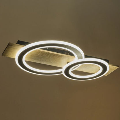 Плафон със смарт управление Hazel, черен, led 56W, 4120lm, 3000-6000k, 4008 bk