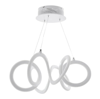 Метален полилей, бял, led 80w, 4000k, 1481 wh