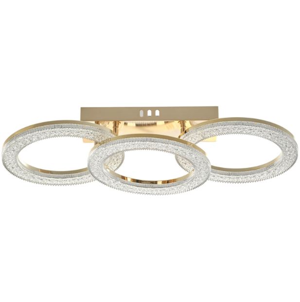 Плафон Elsa със смарт управление, златен, led 96w, 3000-6000k, 2808GD/3TA