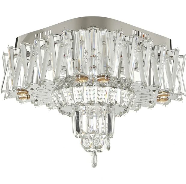 Плафониера Jude, хром, led 24w, 3000-6000k+RGB, 4061/400