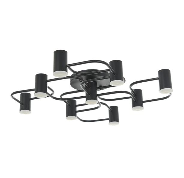 Плафон atom, черен, led 9x5w, 3000k-4000k-6000k, 2186/9 bk