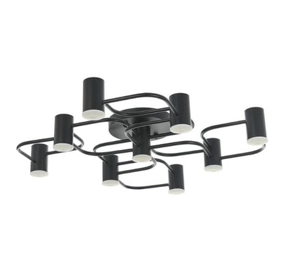 Плафон atom, черен, led 9x5w, 3000k-4000k-6000k, 2186/9 bk