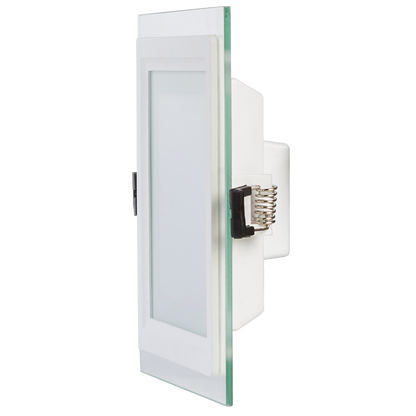 LED стъклен панел за вграждане, квадрат, 6W, 2700K, 220-240V AC, IP44 / LPSG627
