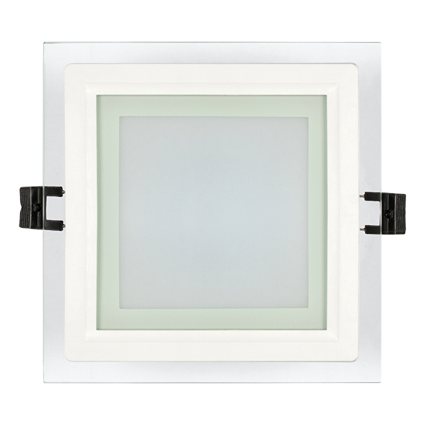 LED стъклен панел за вграждане, квадрат, 6W, 2700K, 220-240V AC, IP44 / LPSG627