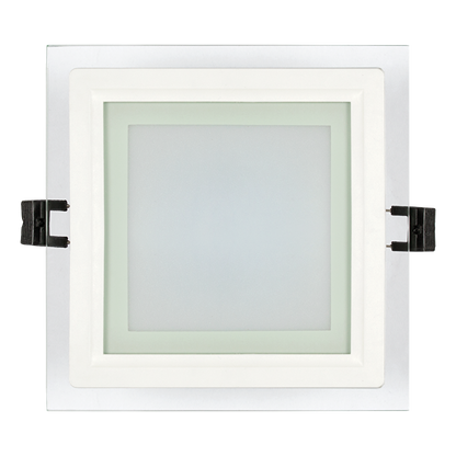 LED стъклен панел за вграждане, квадрат, 6W, 2700K, 220-240V AC, IP44 / LPSG627