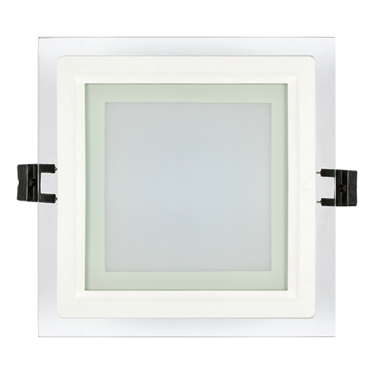 LED стъклен панел за вграждане, квадрат, 6W, 2700K, 220-240V AC, IP44 / LPSG627