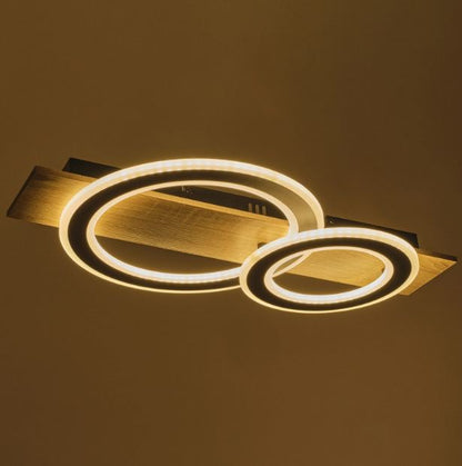 Плафон със смарт управление Hazel, черен, led 56W, 4120lm, 3000-6000k, 4008 bk