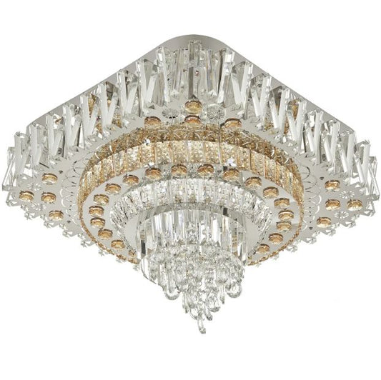 Плафониера Jude, хром, led 52w, 3000-6000k+RGB, 4061/600