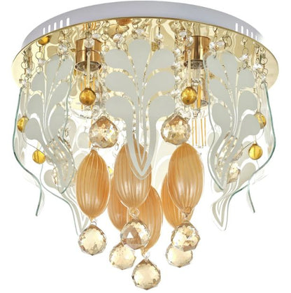 Плафон Natali, злато, led RGB 9w+4xe27, 3082/40 GD