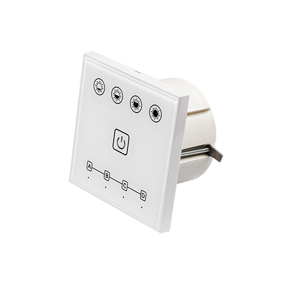 Smart 2.4G RF TOUCH панел за стена за едноцветно осветление, 4 зони / SSW4Z