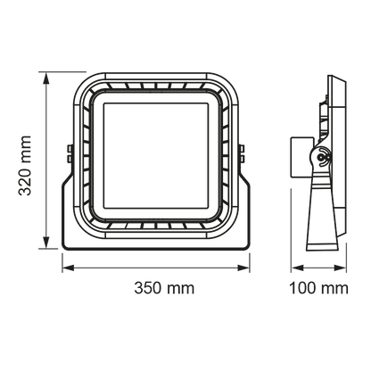 Професионален LED прожектор димиращ 1-10 V DC, 150W, 5000K, 60°, 220V-240V AC, IP66 / LSF15050D60