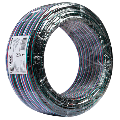 RGBW плосък кабел 5 x 0.5 mm², 50м/ролка / KB505RGBW
