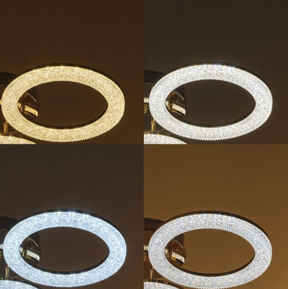 Плафон Elsa със смарт управление, златен, led 96w, 3000-6000k, 2808GD/3TA