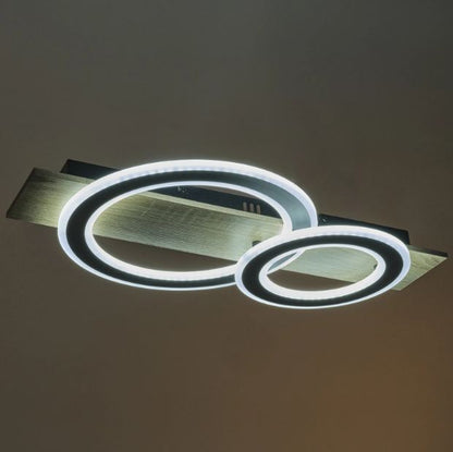 Плафон със смарт управление Hazel, черен, led 56W, 4120lm, 3000-6000k, 4008 bk