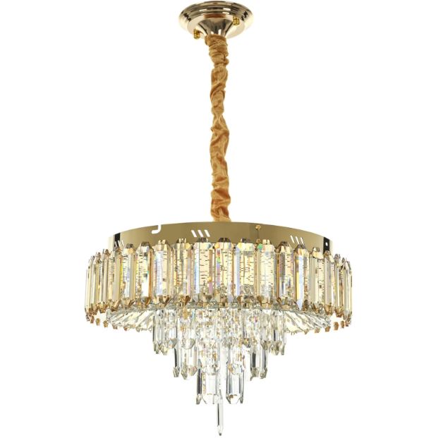 Полилей Bourges, златен, led 120w, 3000-6000k, 4263/r45 gd