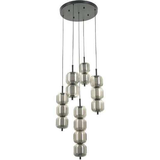 Полилей Solana, черен, led 60w, 3000-6000k, 4165/5 BK