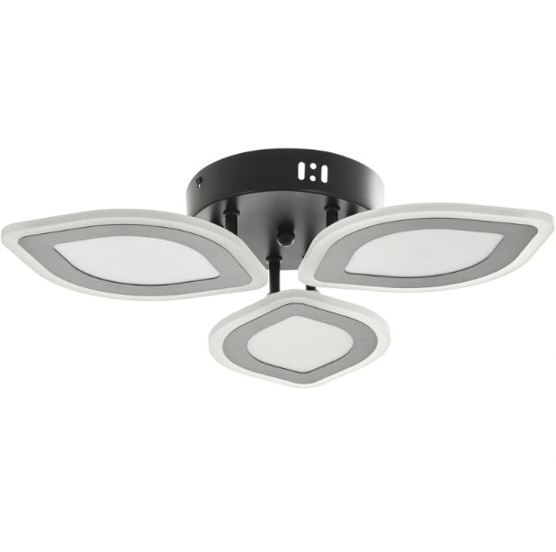 Плафон Teal със смарт управление, черен, led 90w, 3000-6000k, 2811BK/3T