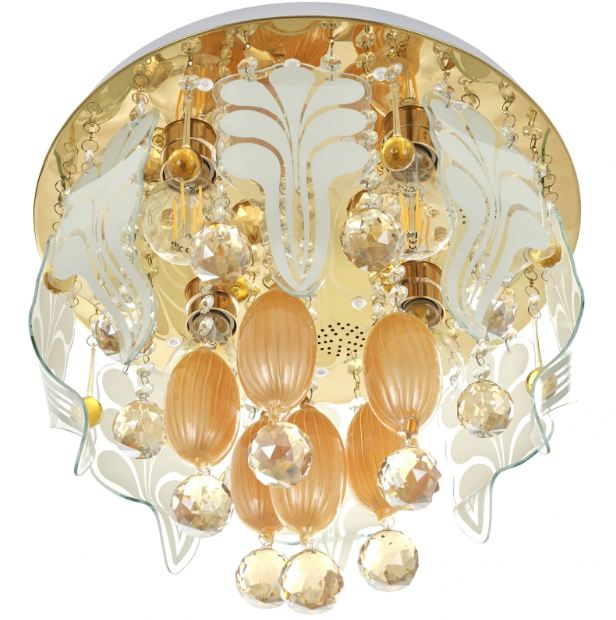 Плафон Natali, злато, led RGB 9w+4xe27, 3082/40 GD