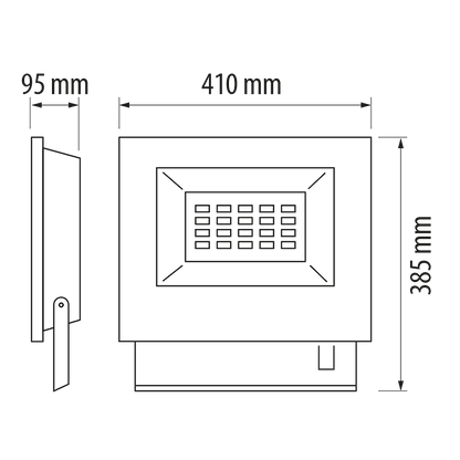 Професионален LED прожектор 150W, 5000K, 220V-240V AC, IP65 / SPG15050