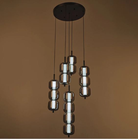 Полилей Solana, черен, led 60w, 3000-6000k, 4165/5 BK