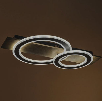 Плафон със смарт управление Hazel, черен, led 56W, 4120lm, 3000-6000k, 4008 bk
