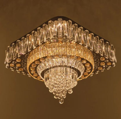 Плафониера Jude, хром, led 52w, 3000-6000k+RGB, 4061/600