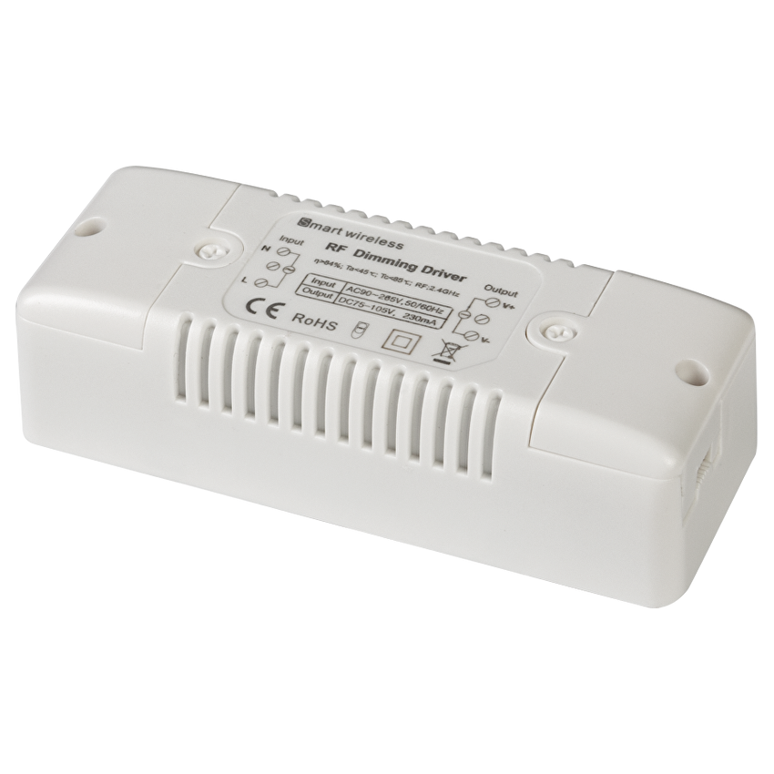 Smart 2.4G RF димиращ драйвер 24W, 230mA, 220-240V AC / SSD24230