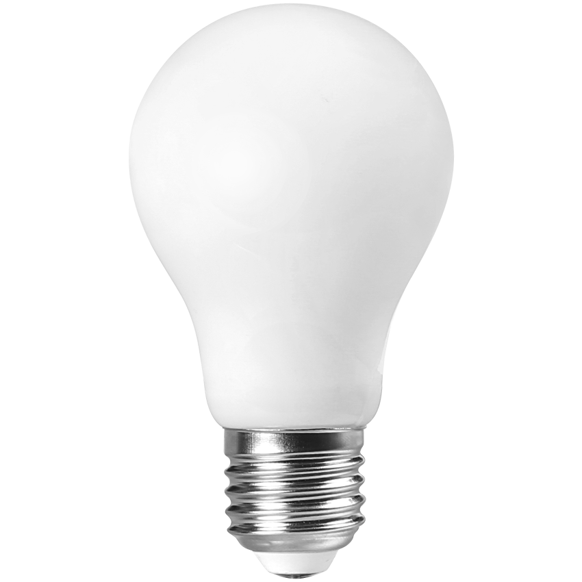 LED filament лампа крушка, 8W, E27, 2700K, 220-240V AC, топла светлина, опал/LFB82727