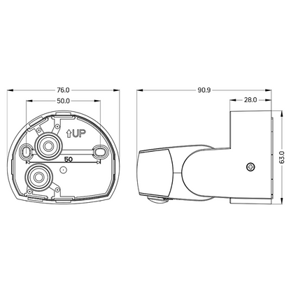 Сензор за движение за открит монтаж, 9m, 2xPIR, IP65 / SDVMD