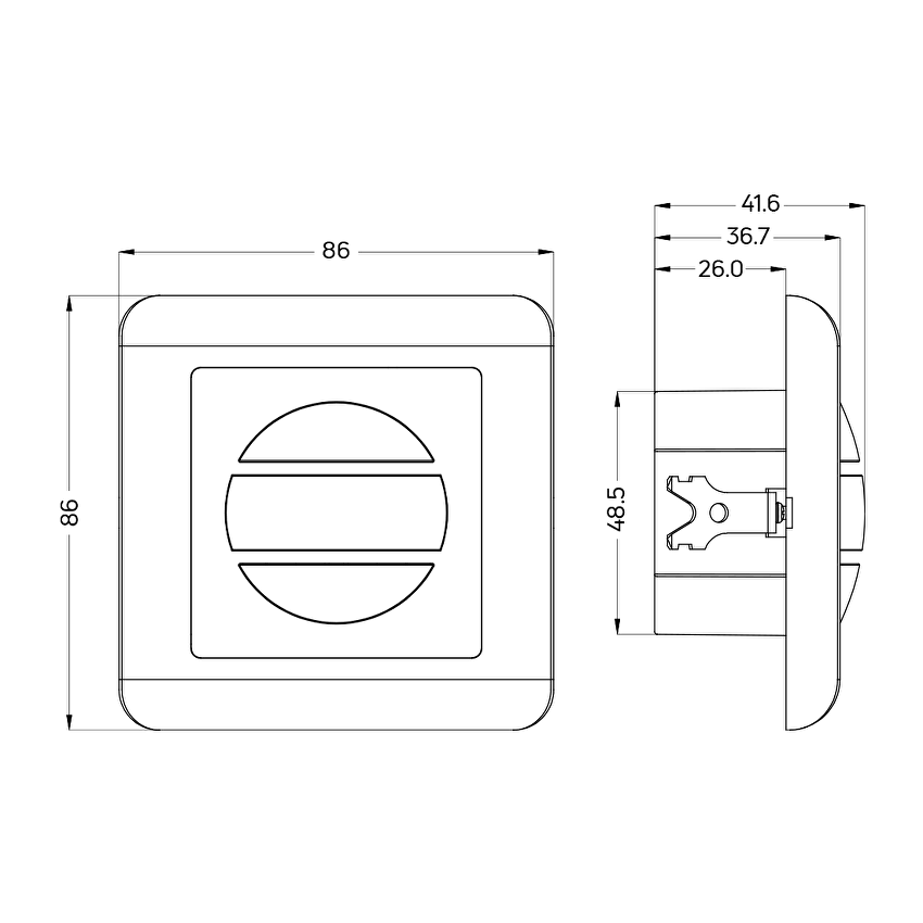 Ключ със сензор за движение 6m, IP20 / KSD22
