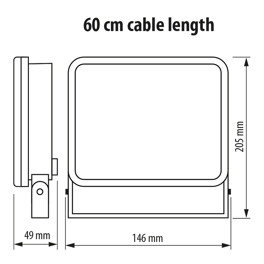 LED прожектор с ниско ниво на заслепяване, бял корпус, 30W, 4200K, 220V-240V AC, IP65 / SPA3042
