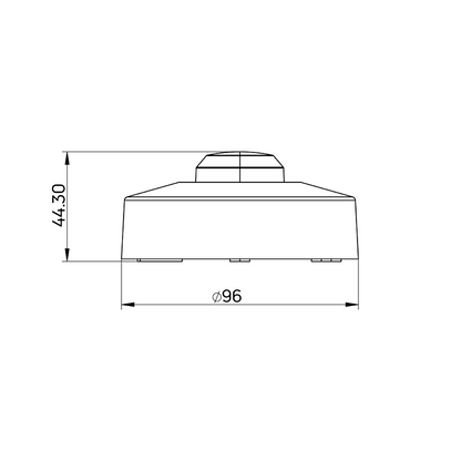 Микровълнов сензор за открит монтаж 360°, 1200W/300W, 9m, IP20 / MSOM20