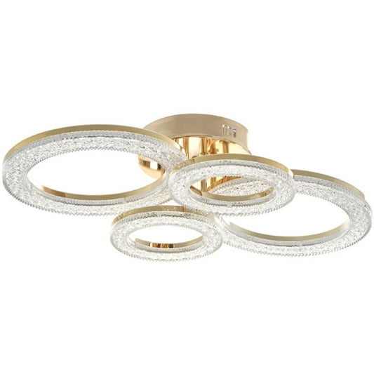 Плафон Elsa със смарт управление, златен, led 104w, 3000-6000k, 2808GD/4TA