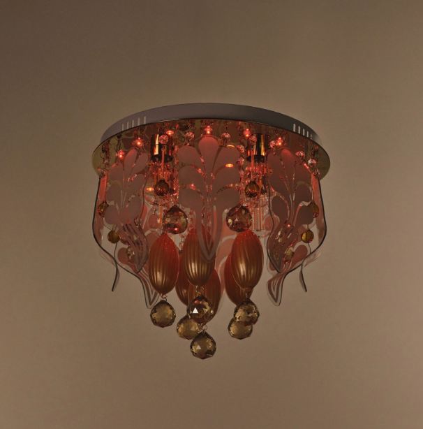 Плафон Natali, злато, led RGB 9w+4xe27, 3082/40 GD