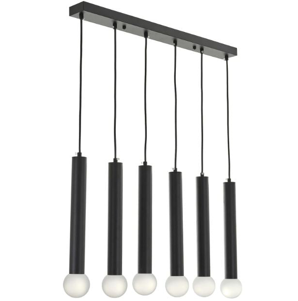 Полилей Arsanas, черен, led 6x6W, 3000-6000k, 2795/6 BK