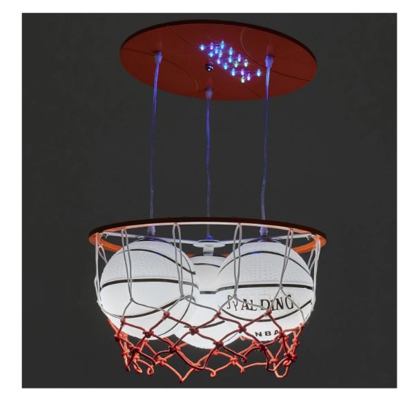 Полилей Sport, оранжев, led RGB+3xe27, 2436